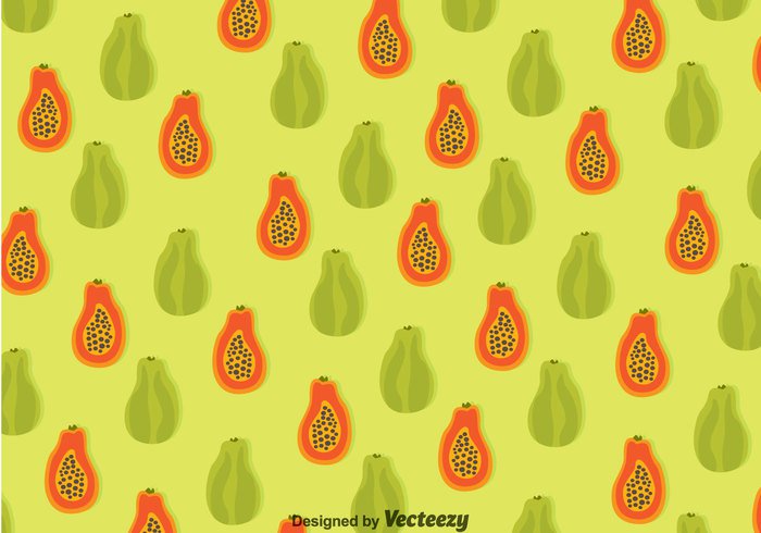 wallpaper sweet slice seamless repeat pattern papaya nature fruit background agriculture 