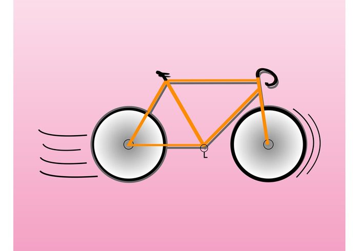 wheels Tour de france stylized sports ride racing motion minimal logo Giro frame design element decal Bike vector bicycle app icon 