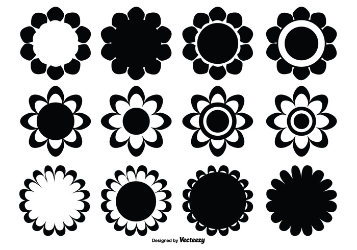 vintage tattoo Symbolism sunflower summer star spring simple silhouette sign shape set shape set pretty plant petals pattern outline ornament nature natural isolated icon horticulture Flower shapes flower shape flower florist floral flora element drawing Design Elements decorative botany blossom black beauty background abstract  