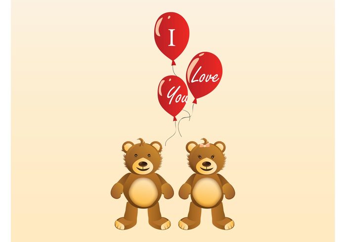 valentines day Teddy bears teddy bear stuffed toys Stuffed animals romantic romance ribbon love cute couple comic cartoon bow balloons 