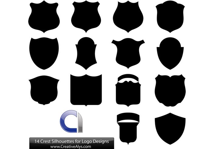 vector shields vector crests shields for logo design crests for logo design crests crest silhouettes for logo des crest silhouettes crest 