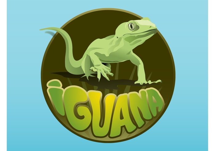 text sticker round nature logo lizard icon Geometric Shape fauna exotic circle animal 