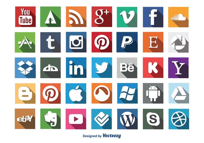 web vector twitter icon trendy symbol social media social set modern icons mobile message long shadow icon long shadow internet icon set icon flat icons flat icon flat facebook icon entertainment element drop box icon dribble icon design computer communication button apple icon Android icon 