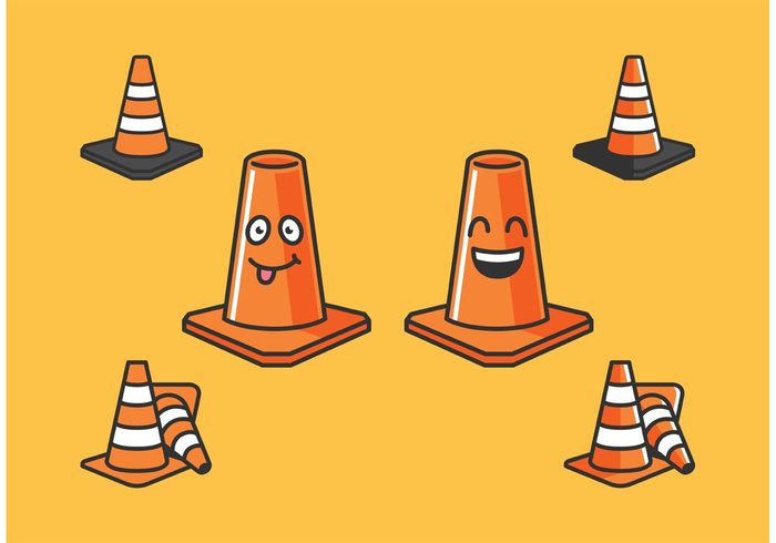 traffic street safety road orange cones orange cone vector orange cone character orange cone orange cone cartoon 