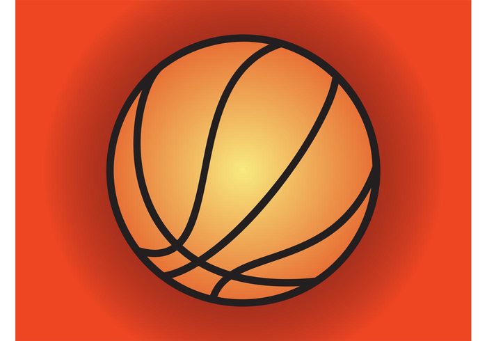 stylized sport Simplified poster play NBA minimal logo game flyer Championship basketball vector ball 