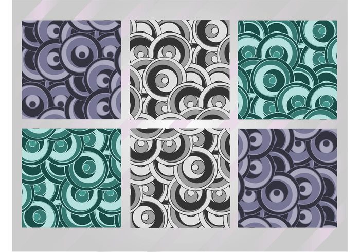 vector pattern stock vectors Seamless design round grey green Funky graphics Free graphics download circles blue abstract 