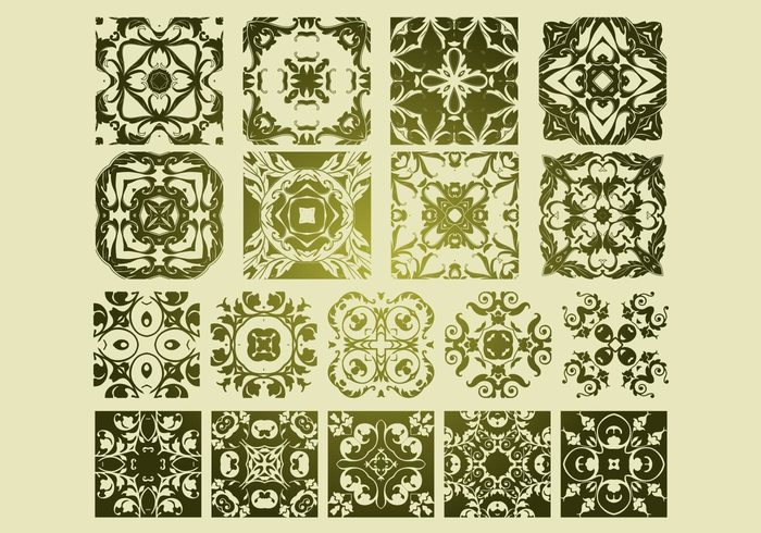 vector patterns floristic patterns antique patterns 