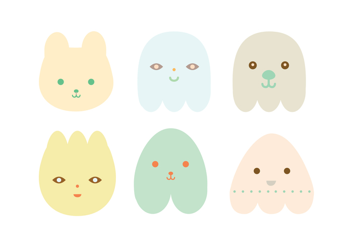 sticker smiling characters smiling playful pastel colors pastel icons happy creatures funny characters funny cute creatures childish character animals  