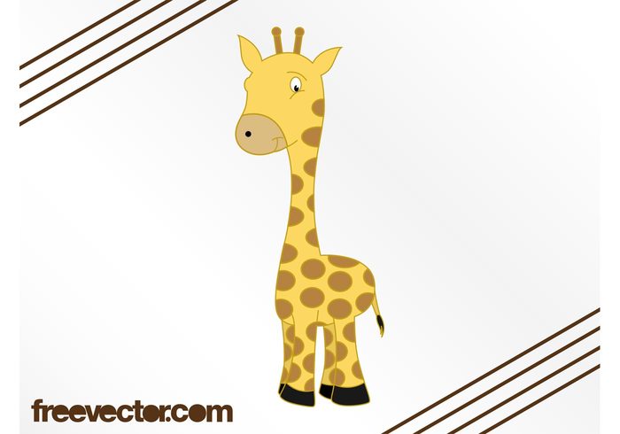 Smile Ossicones nature mascot happy giraffe fauna comic character cartoon animal african africa 