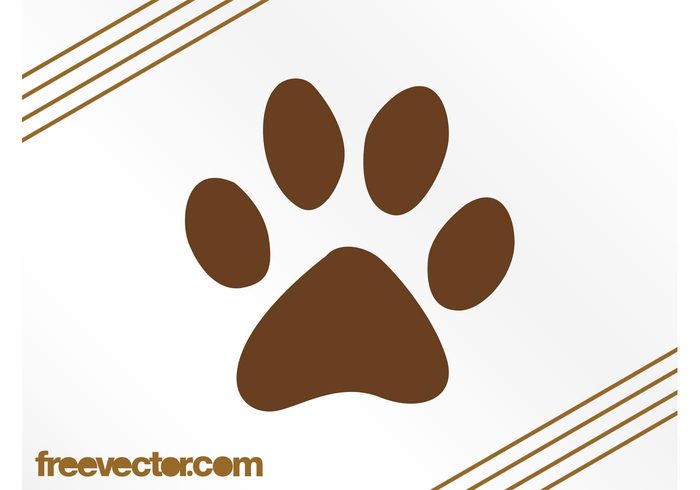 pet paw print vector paw Pads nature logo icon dog paw dog Cat paw cat animal 