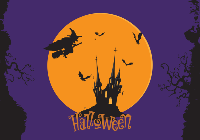 Witches witch spooky scary horror halloween wallpaper halloween moon halloween background halloween Gothic ghost design death card bats bat 