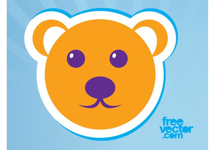 wildlife sticker nature mascot logo icon cute comic character cartoon bear badge animal 