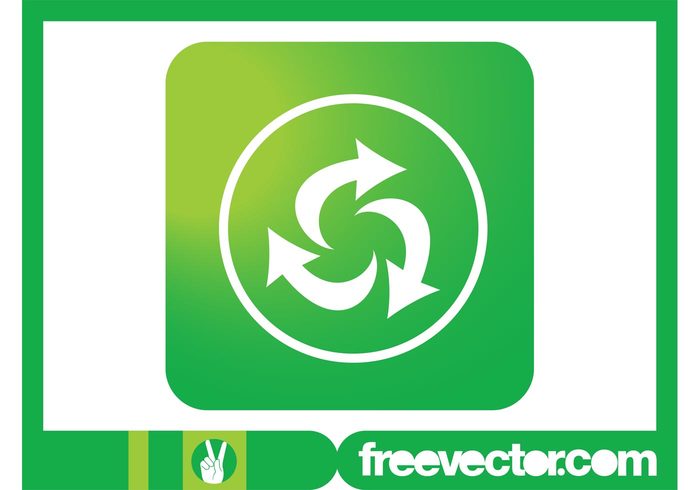 square round reload refresh recycling symbol recycling recycle pointers nature icon ecology eco circle arrows  