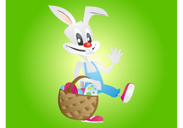 waving wave Tradition sneakers Smile rabbit holiday Hare Fictional character eggs denim Corky Big teeth basket animal 