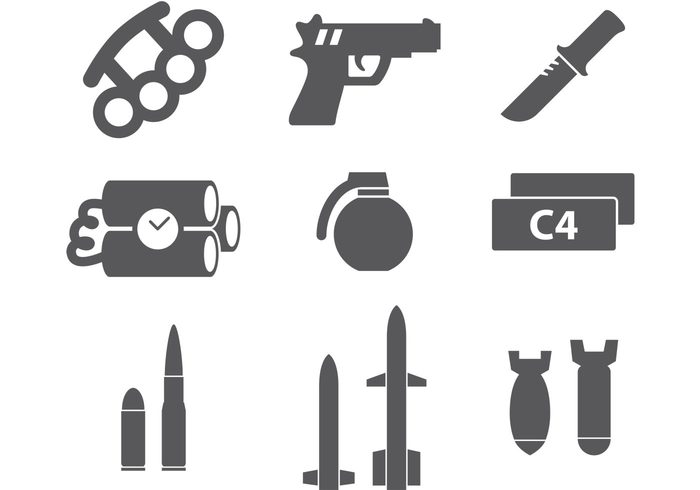weapons weapon icon war icon war pistol Missile military icon military knife gun shapes gun shape gun grenade fighter explosive dynamite dagger C4 bullets bombs bomb 