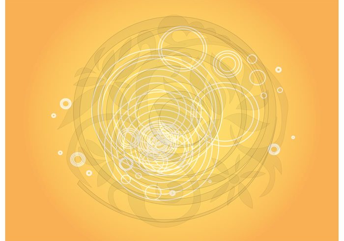 yellow wallpaper spiral space shine round render orange movement Move Idea helix dynamic concept circles 