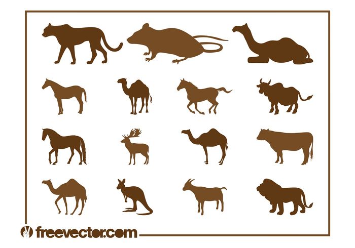 wildlife wild silhouettes silhouette panther nature mouse Livestock horse fauna Domesticated cow camel animals animal 
