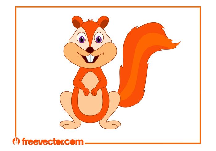 wildlife wild teeth tail squirrel Smile rodent nature mascot happy comic character cartoon animal 