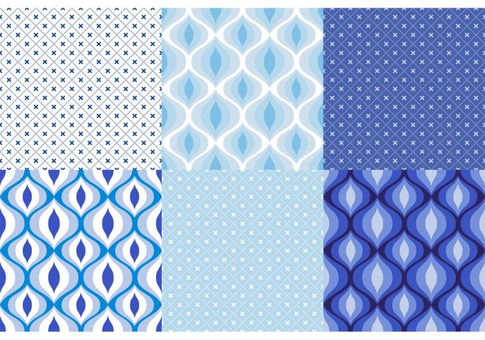 wallpaper set wallpaper vector patterns ultramarine tile Textile surface design Surface stylish seamless retro print pattern set pattern papers set papers ornaments orient lovely fashion fabric Design set design decorative decoration decor creative colorful blue backround set background 