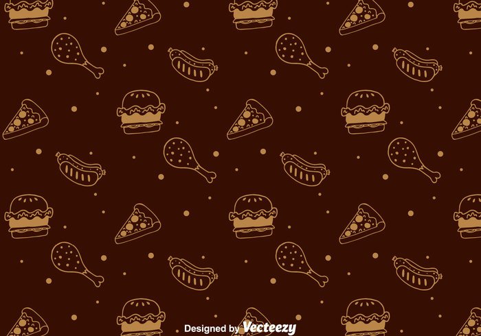wallpaper seamless pizza oven pizza pattern junk food Hot dog food fastfood chicken burger background 