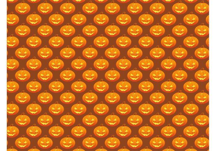 wallpaper seamless pattern scary pumpkins pumpkin pattern Laugh Jack-o’-lanterns jack o' lantern halloween evil background  
