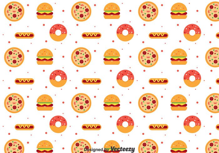wallpaper pizza oven pizza pattern hotdog hamburger food flat fast food donut burger background 