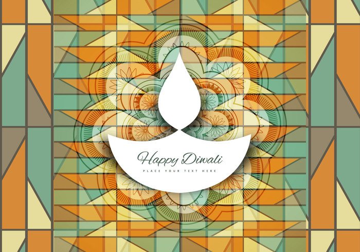 white transparent seamless Rangoli pattern paper lamp diya Diwali deepawali composite colorful celebration card background arch 