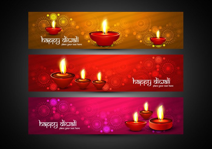 religion lit lamp india header glowing font Diwali deepawali celebration card business banner background 