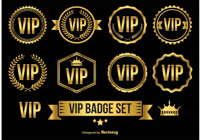 vip icons vip icon vip badges vip badge vip vector symbol success royal rich quality pictogram person only Membership member luxury level label isolated important icon high golden gold vip icon gold vip badge gold VIP gold membership gold exclusive elite element design crown business area access 