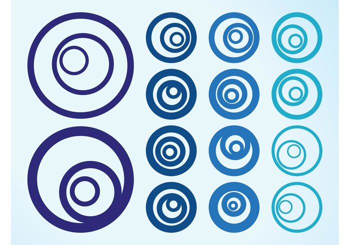 round icons Geometry geometric shapes dots circular circles circle abstract 