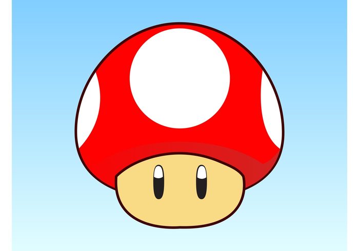 Super Mario stem stalk Pop culture nintendo mario brothers mario geek gaming game eyes dots character cap animated 