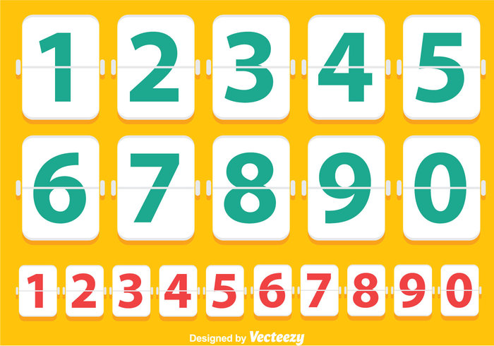square shape scoreboard pannel orange numeric number counters number counter number flipboard flip display counter countdown 