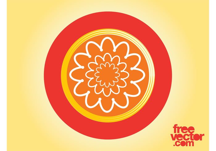 template round plant logo icon flower floral circle branding Brand identity badge 