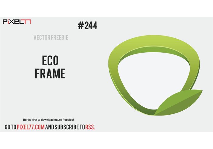 vector graphic freebie frame eco design 