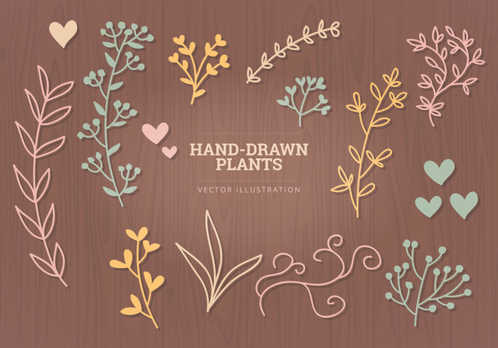 wreaths objects hearts heart hand drawn flowers flower elements drawn draw decorations colorful collection branches branch autumn elements autumn 