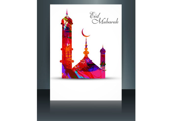 spirituality silhouette religion ramzaan ramadan Muslim Mubarak mosque kareem Islam festival Eid colorful celebration background 