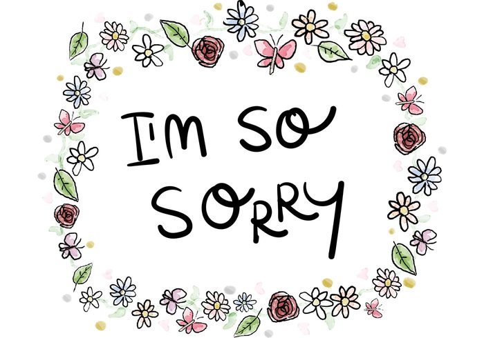 watercolor sympathies sorry wallpaper sorry background Sorry regret ornate ornament note message handwritten Handwriting forgiving forgiveness forgive flowers floral drawn decorative decoration condolence care card apology apologize 
