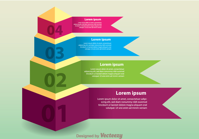 text step shape pyramid chart pyramid presentation number layer infography infographic info element data colorful chart bussiness 