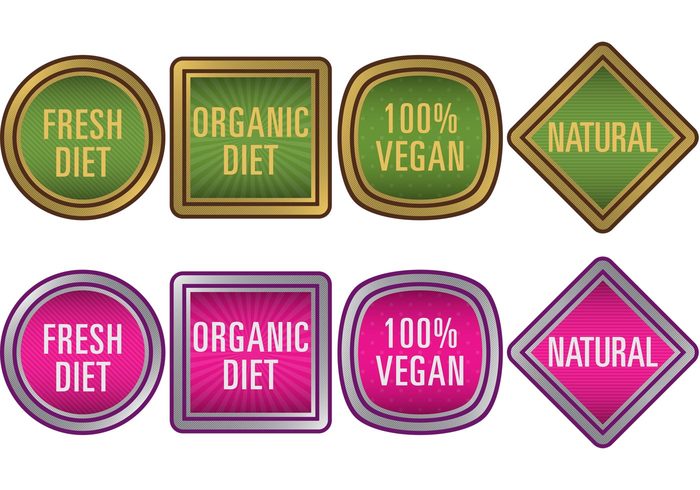 vegetarian vegan seal round quality product organic product organic nutritional diet natural market label ingredients Healthy green food farm fresh eco friendly Diet cruelty free badge 
