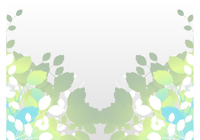 twig stylized spring Simple design silhouettes plants nature vector fresh Fall branches background autumn 