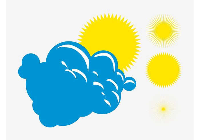 weather suns sunny sun sky nature logos icons day cloud climate cartoon 