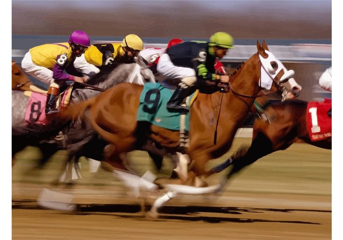 vector sports sport racing race money jockey image horses Horse racing horse betting Bet 