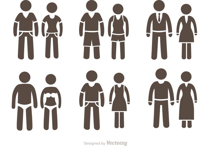 variety stick figure icons stick figure icon society silhouette pictogram personalities people marriage man and woman man Human figure fashion dress culture couples couple character casual cartoon 