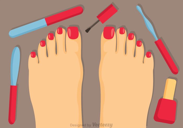 woman treatment toe nails toe nail salon red toes polish Pedicure nails nail polish nail manicure pedicure background manicure pedicure leg foot flat feet care beauty salon beauty 