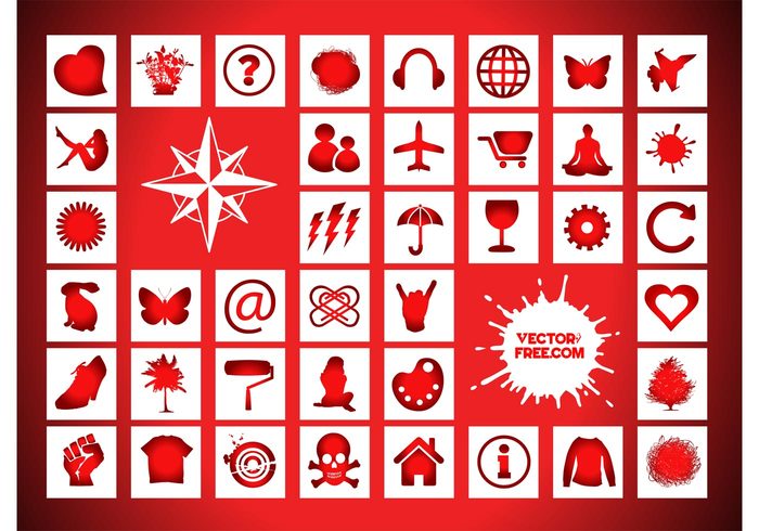 Vector signs Vector freebies umbrella skull shapes question plants marks lightning icons icon girls Footage computer clip art chat @ ? 