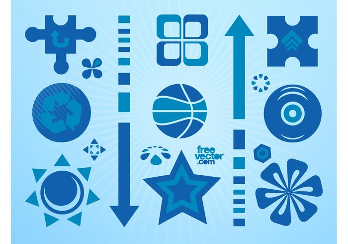 vinyl record trees sun summer stickers puzzle palms music logos jigsaw icons flower floral decals CD basketball ball  