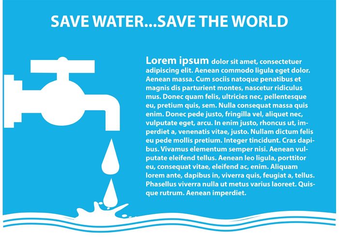 world water illustration water waste vector valve tube stream splash save water save Sanitary pure poster Plug planet pipe nature liquid leaking illustration house home help graphic globe frame flowing flow faucet environment drop drip drink drawn drawing design concept cold circle bubbles blue 