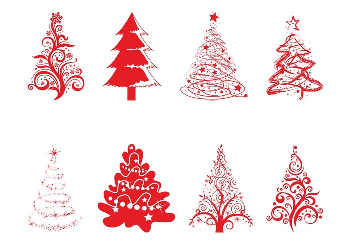trees tree stars sparkles snowflakes silhouettes silhouette holiday Evergreen trees christmas celebration celebrate 
