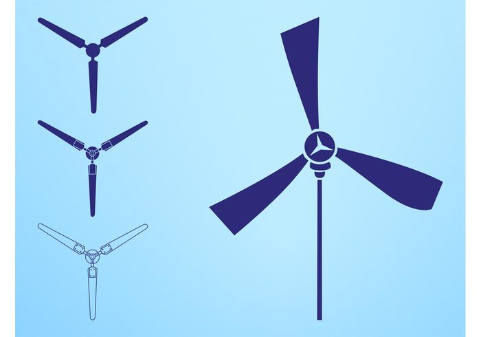 Wind power plants Wind energy wind silhouettes Propellers outlines industry industrial environment blades 