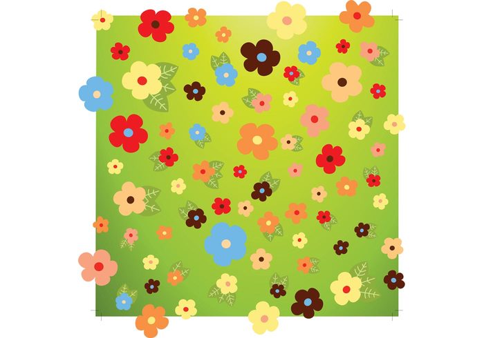 wishes summer spring pattern nature leaves fun friends fresh flowers floral daisy cool birthday background anniversary 